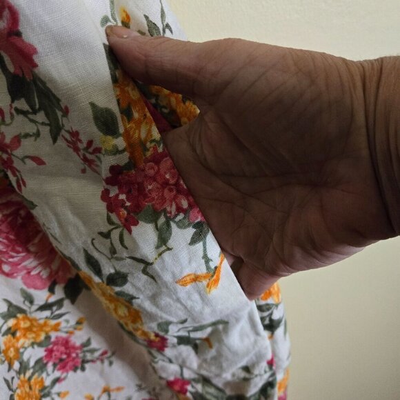 Cynthia Rowley 100% Linen Candy Rose Summer Sundress Size 6 - Picture 4 of 7